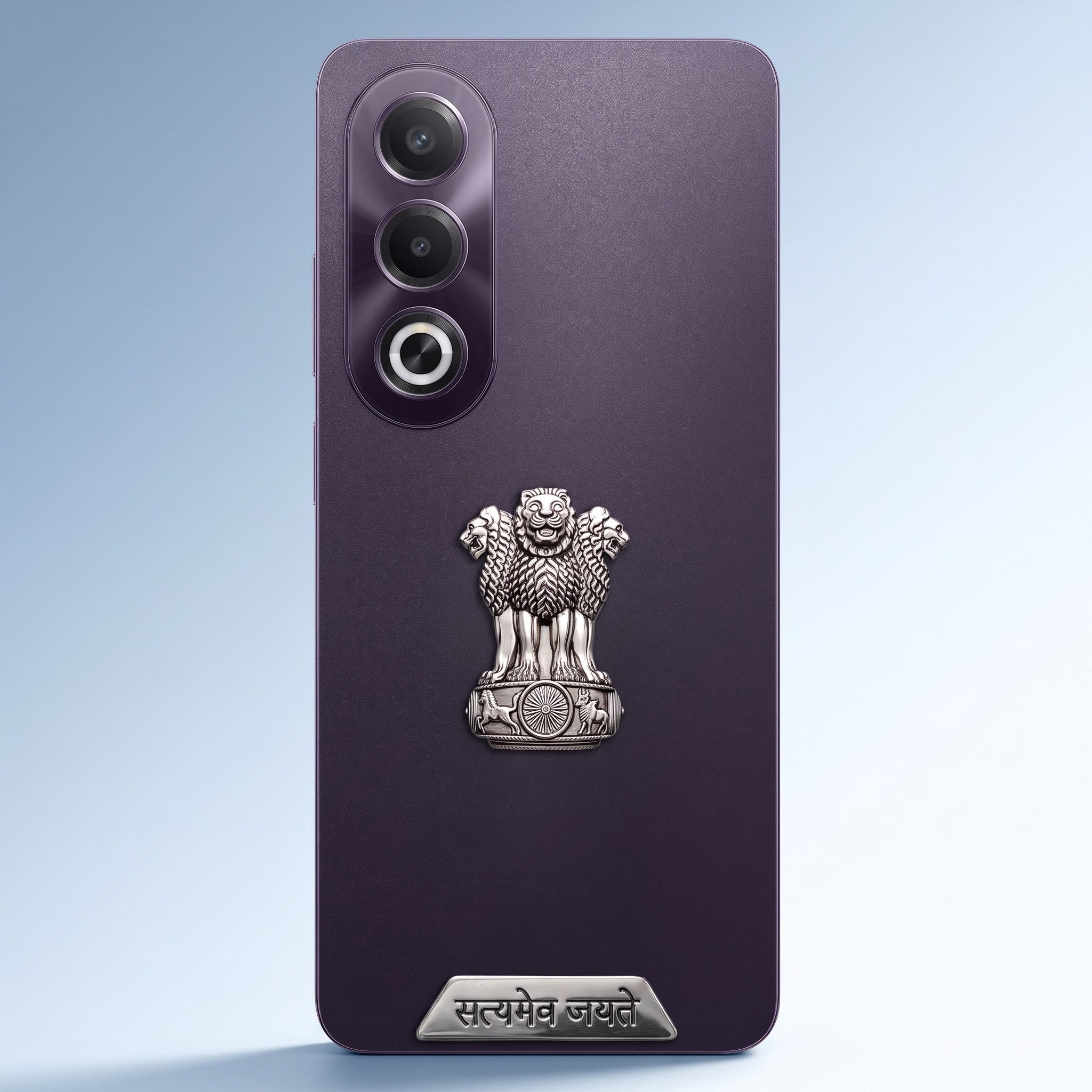 Oppo K12X 5G Compatible Satyamev Jayate 3D Metal Emblem Sticker