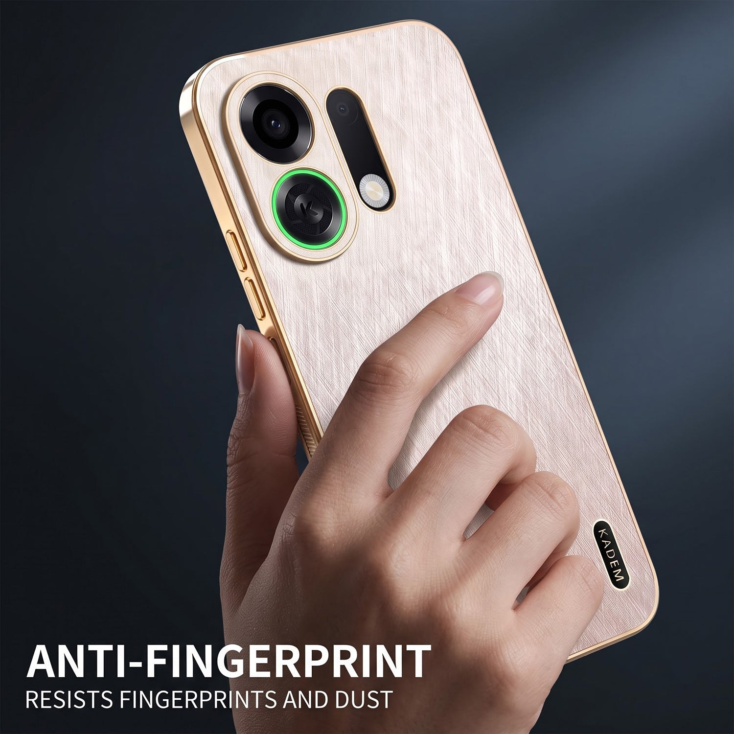 Oppo K13 Turbo 5G Premium Electroplated Frame Gold Thread Pattern Soft Case