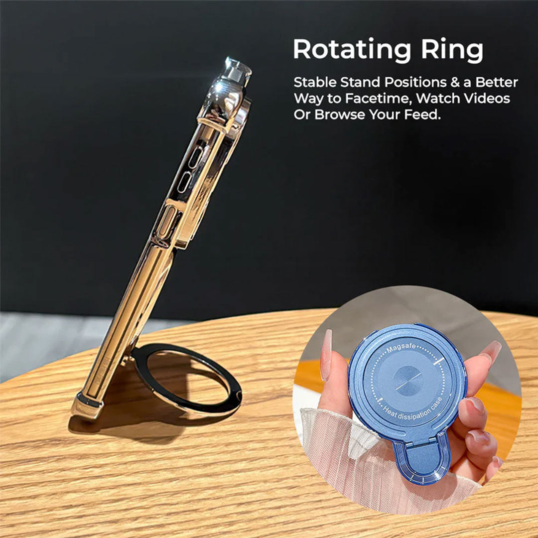 Oppo K13 5G Luxury Four Corner Invincible Bracket Ring Stand Case
