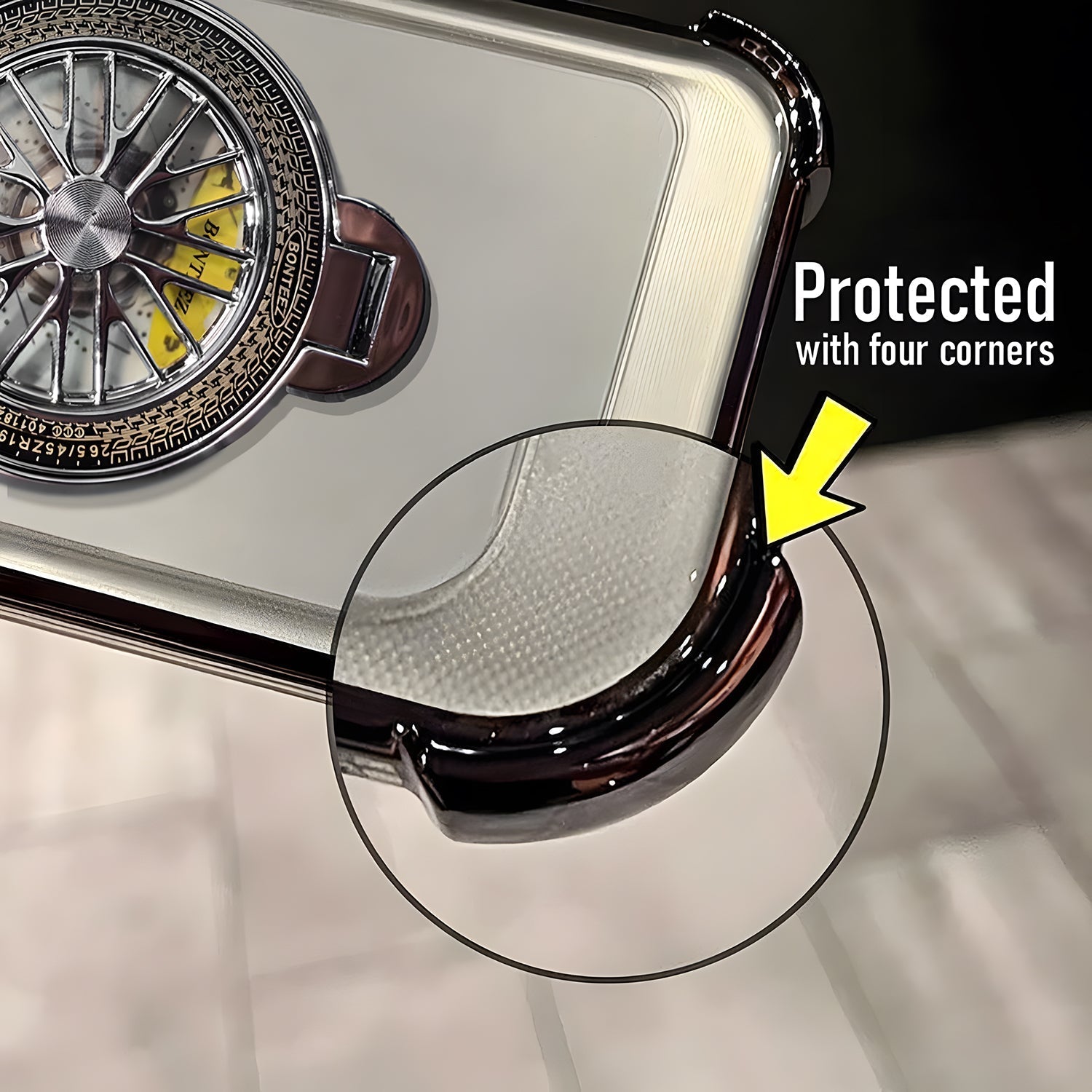 Oppo Reno 15 Pro Mini 5G Premium Stress Buster Wheel Rotating Shockproof Airbags Case