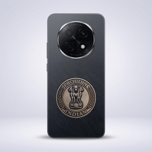Oppo F29 Pro 5G Compatible Satyamev Jayate 3D Metal Emblem Sticker