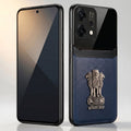 Oppo Reno 14 5G Satyamev Jayate 3D Metal Leather Back Case