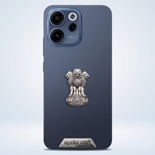 Oppo Reno 15C 5G Compatible Satyamev Jayate 3D Metal Emblem Sticker