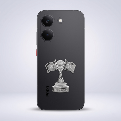 POCO X8 Pro 5G Compatible Satyamev Jayate 3D Metal Emblem Sticker