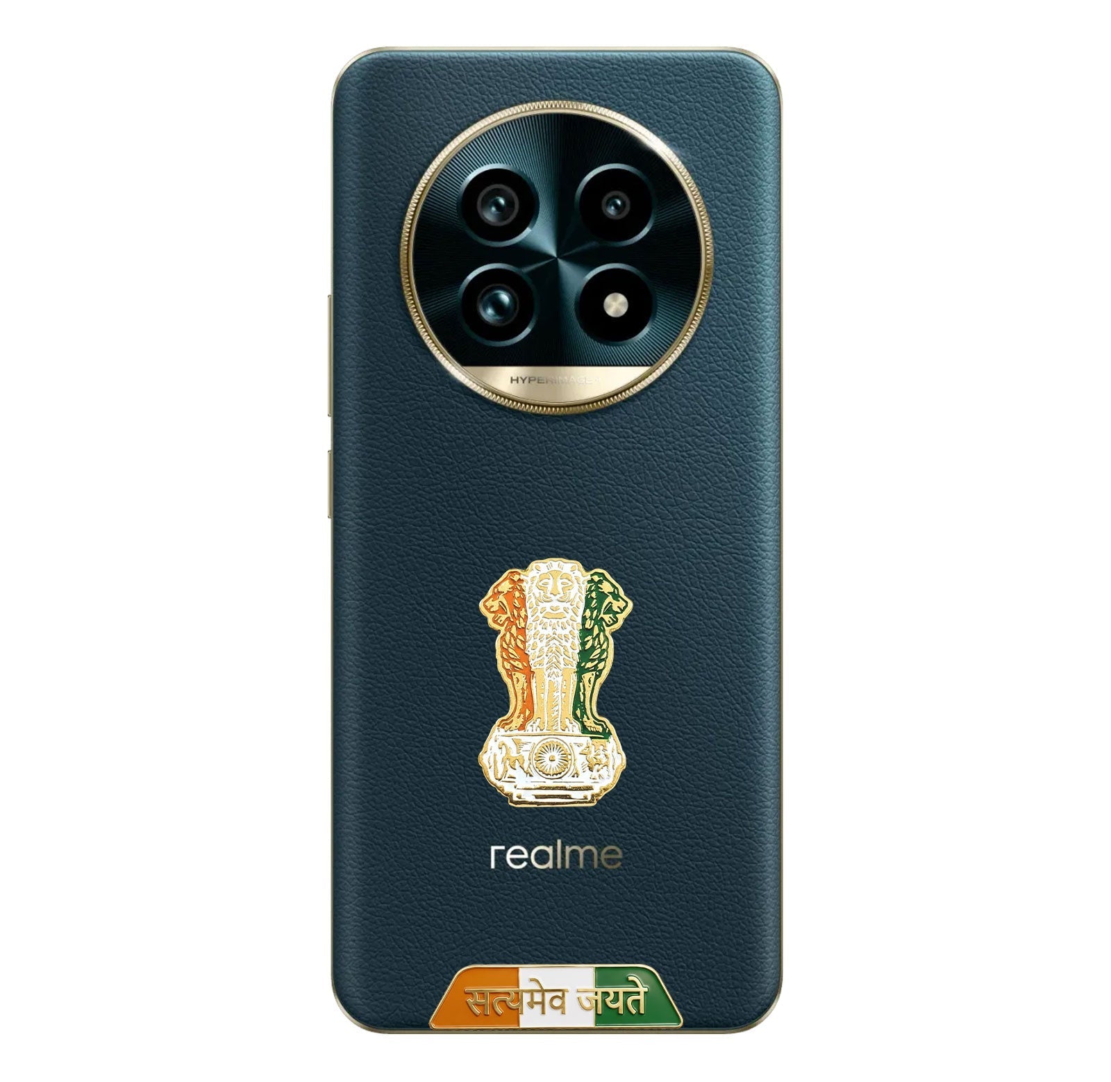 Realme 13 Pro+ 5G Compatible Satyamev Jayate 3D Metal Emblem Sticker