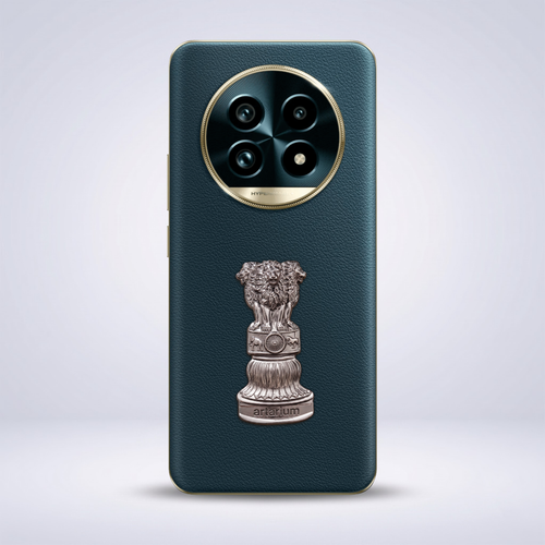 Realme 13 Pro+ 5G Compatible Satyamev Jayate 3D Metal Emblem Sticker