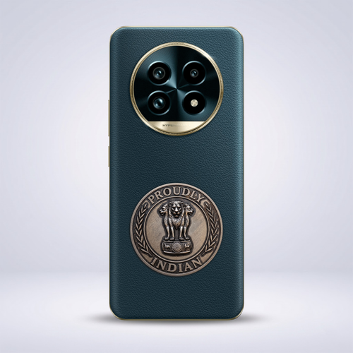 Realme 13 Pro+ 5G Compatible Satyamev Jayate 3D Metal Emblem Sticker