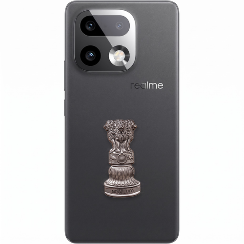Realme 16 Pro+ 5G Compatible Satyamev Jayate 3D Metal Emblem Sticker
