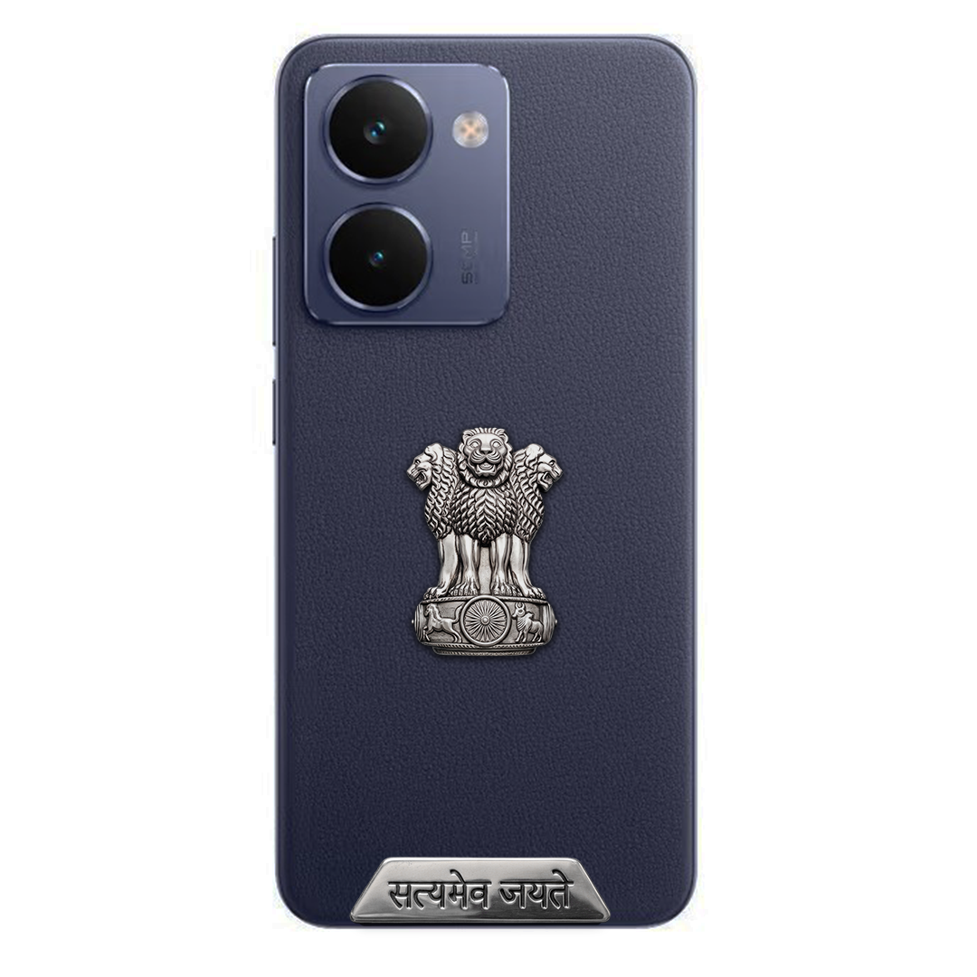 Realme P3 Ultra 5G Compatible Satyamev Jayate 3D Metal Emblem Sticker
