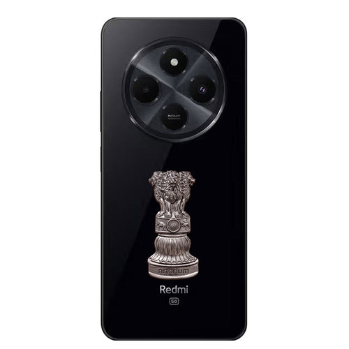 Redmi 14c 5G Compatible Satyamev Jayate 3D Metal Emblem Sticker