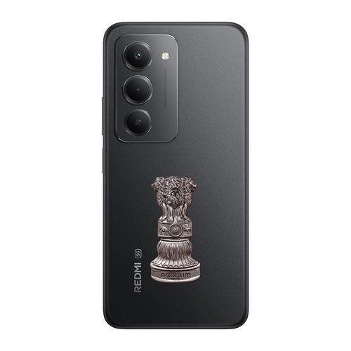 Redmi 15 5G Compatible Satyamev Jayate 3D Metal Emblem Sticker