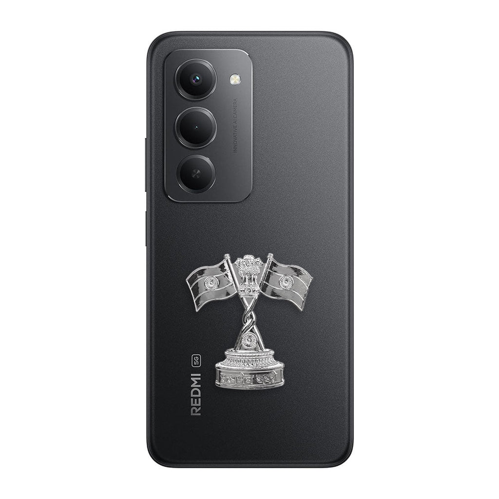 Redmi 15 5G Compatible Satyamev Jayate 3D Metal Emblem Sticker