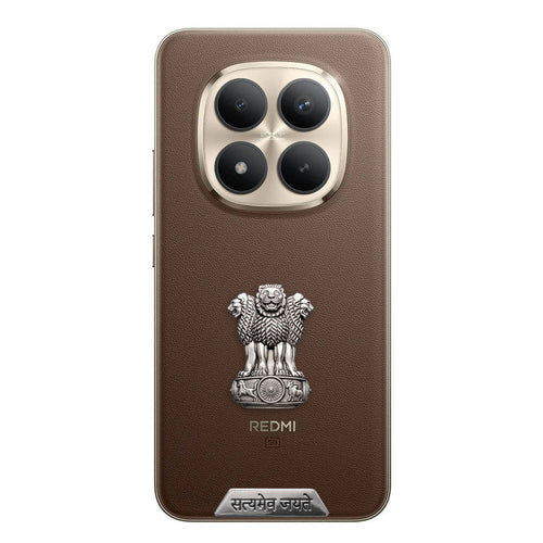 Redmi Note 15 Pro+ 5G Compatible Satyamev Jayate 3D Metal Emblem Sticker