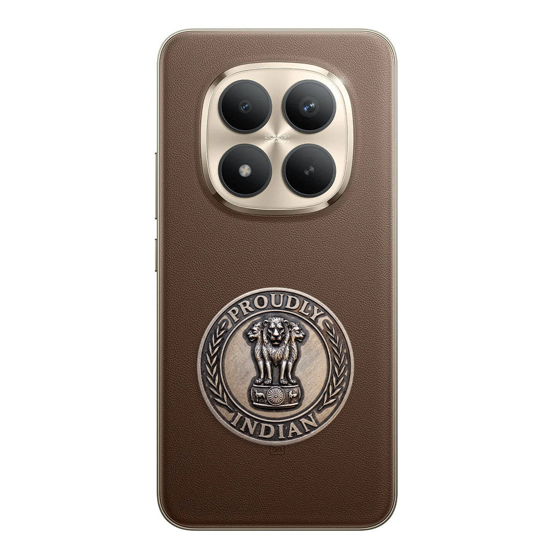 Redmi Note 15 Pro+ 5G Compatible Satyamev Jayate 3D Metal Emblem Sticker