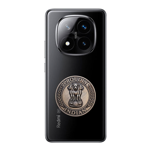 Redmi Note 14 Pro+ 5G Compatible Satyamev Jayate 3D Metal Emblem Sticker