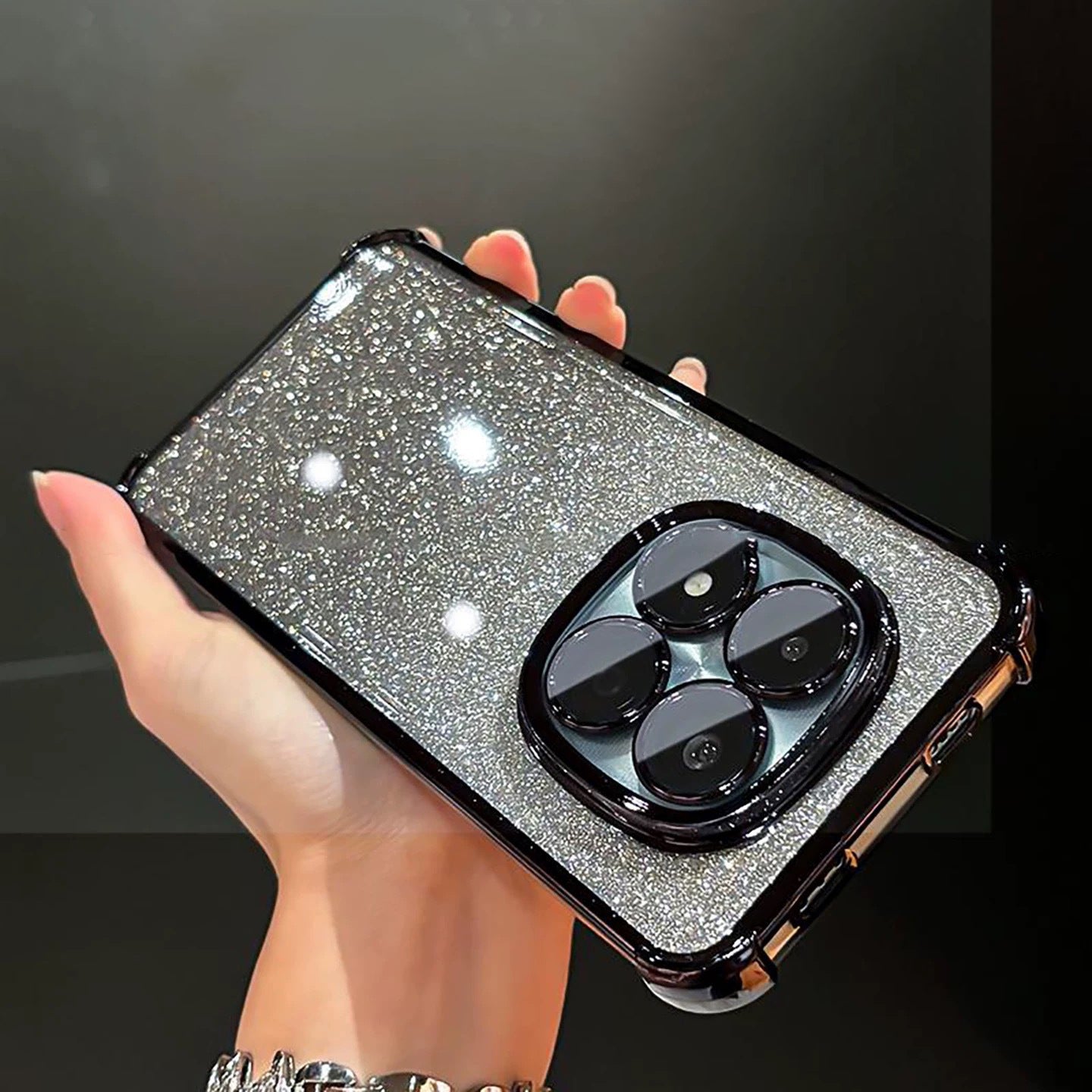 Redmi Note 14 Pro+ 5G Luxury Shimmer Shockproof Airbag Case