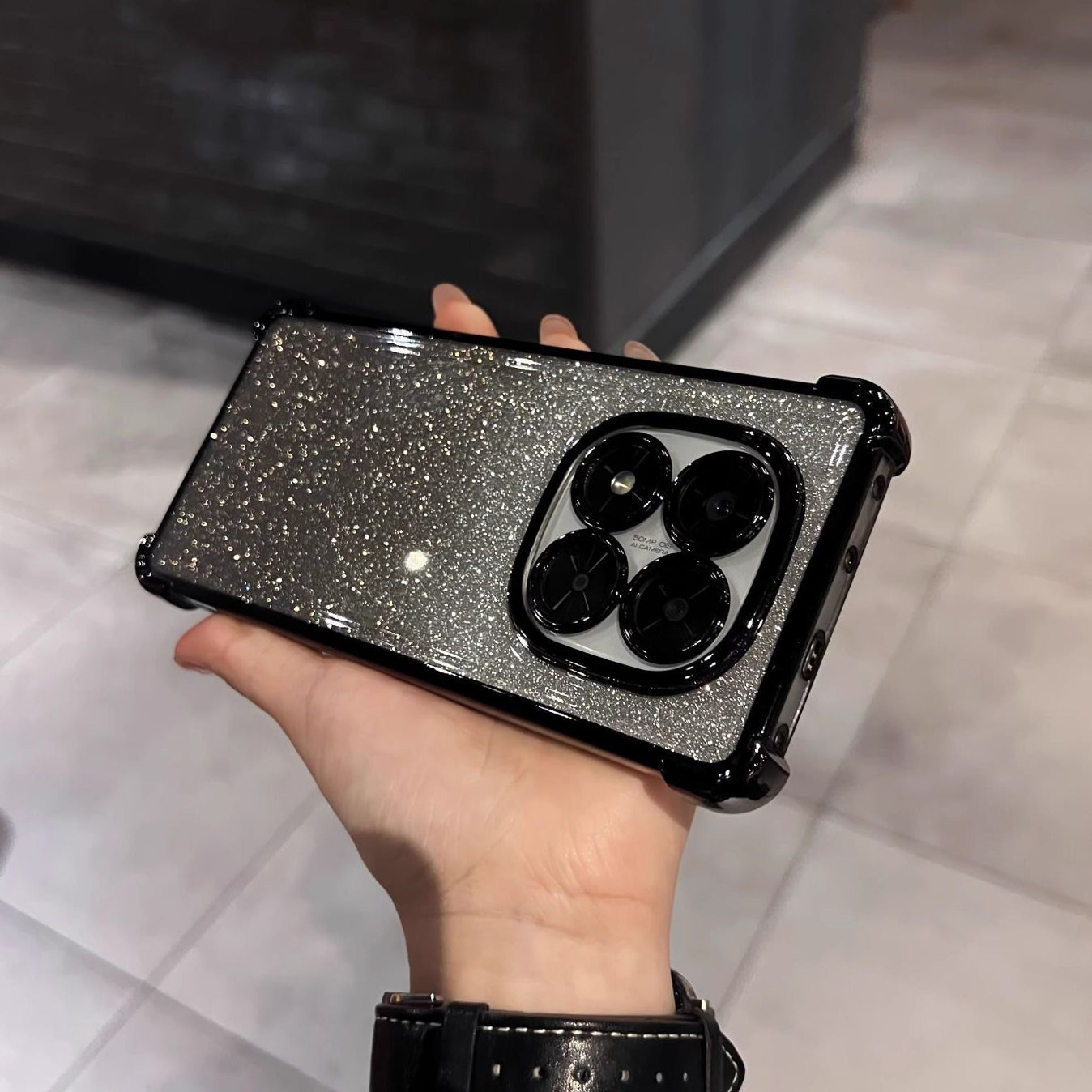 Redmi Note 14 Pro+ 5G Luxury Shimmer Shockproof Airbag Case