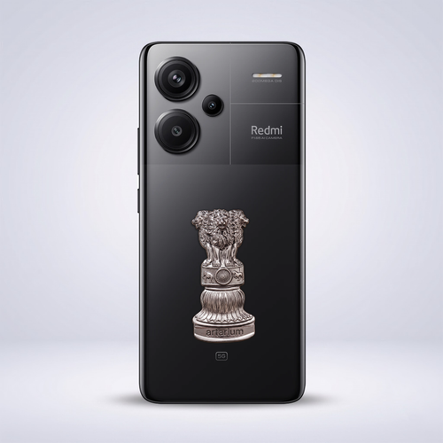 Redmi Note 13 Pro+ 5G Compatible Satyamev Jayate 3D Metal Emblem Sticker