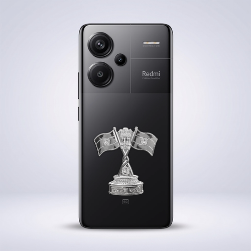 Redmi Note 13 Pro+ 5G Compatible Satyamev Jayate 3D Metal Emblem Sticker
