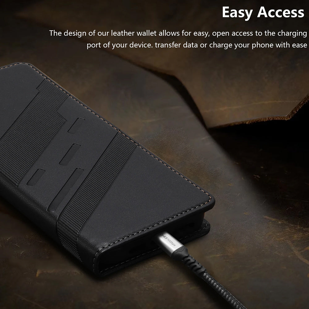 Redmi Note 14 Pro+ 5G case with kickstand, card holder, and magnetic flap