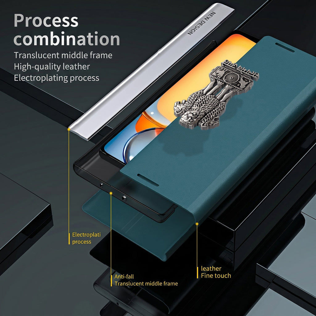 Oppo Reno 14 Pro 5G Satyamev Jayate Flip Leather Case