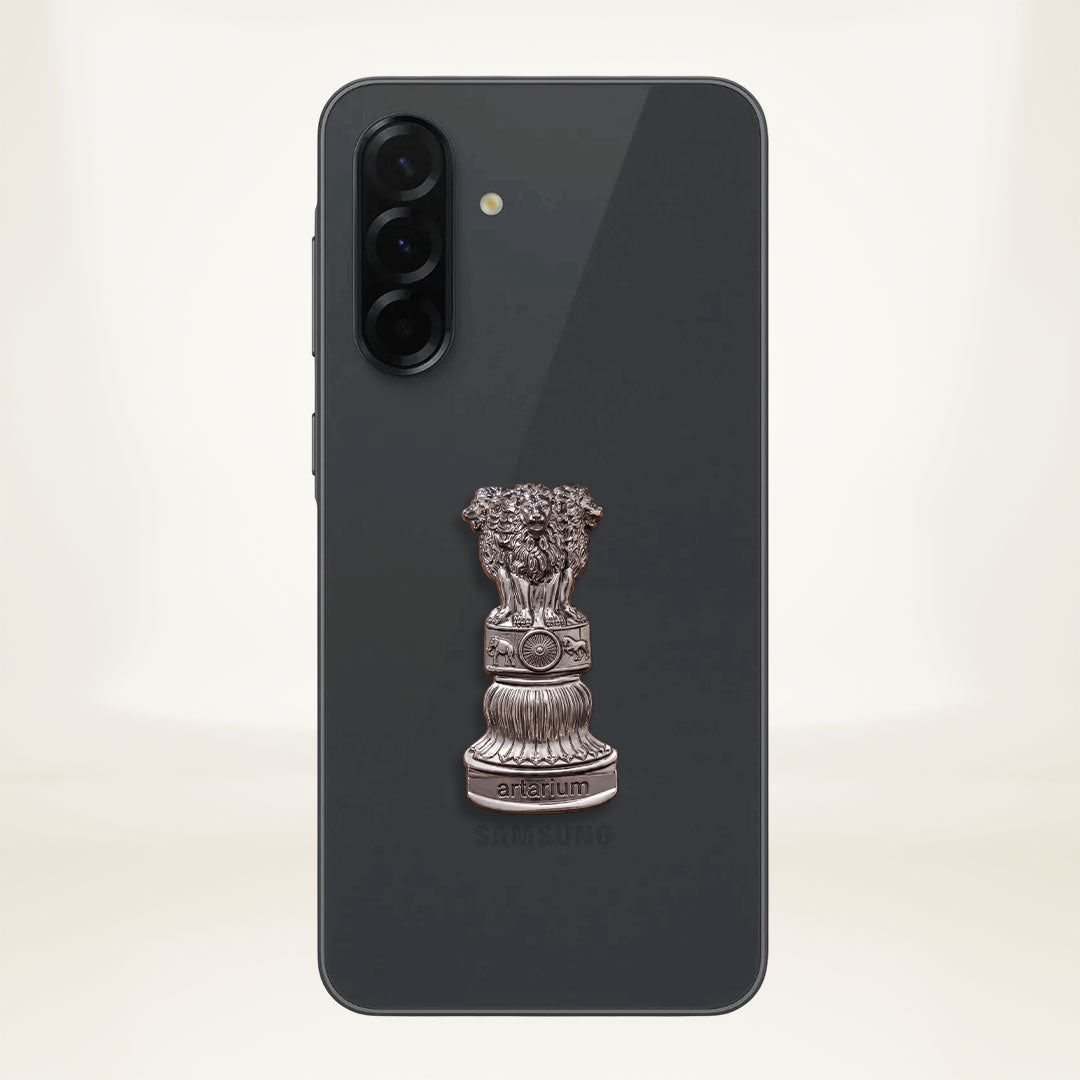 Samsung Galaxy A56 5G Compatible Satyamev Jayate 3D Metal Emblem Sticker