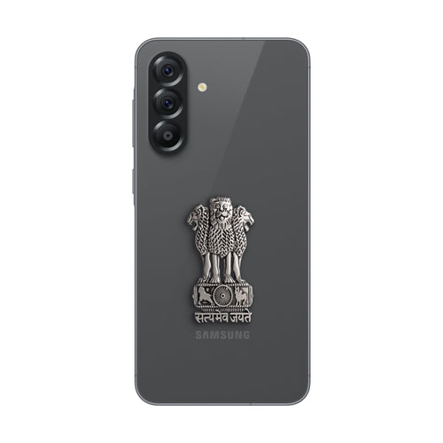 Samsung Galaxy A56 5G Compatible Satyamev Jayate 3D Metal Emblem Sticker
