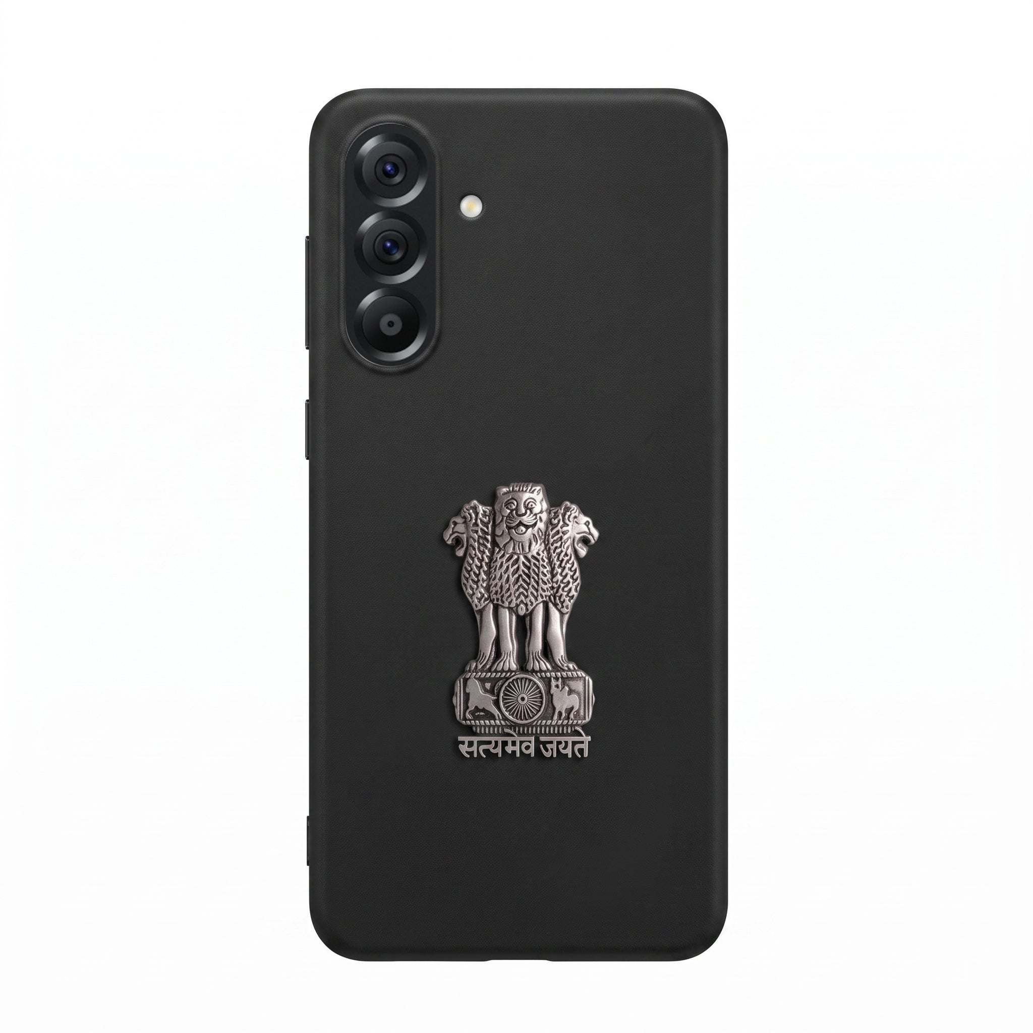 Samsung Galaxy A36 5G Compatible Satyamev Jayate 3D Metal Emblem Sticker