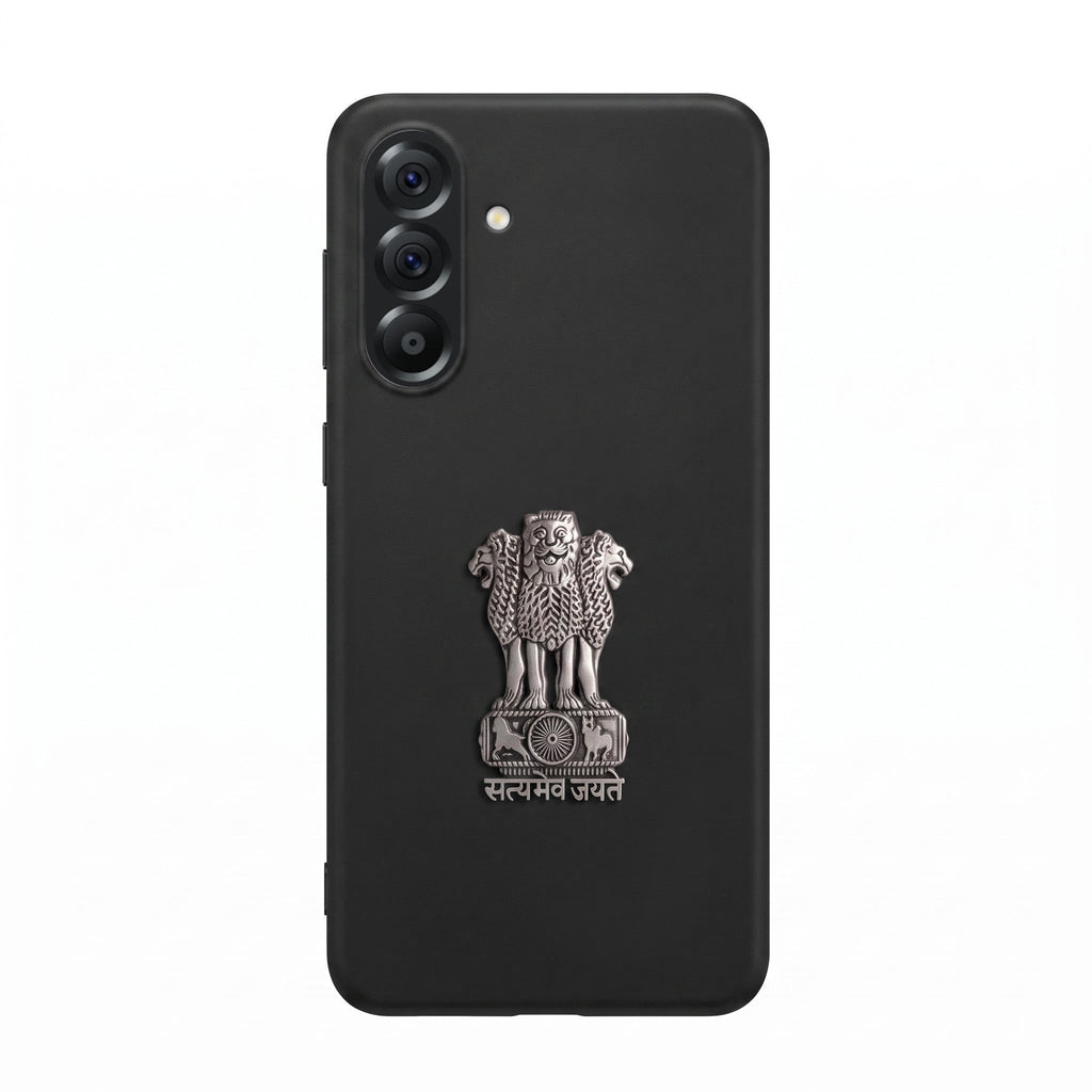 Samsung Galaxy A56 5G Compatible Satyamev Jayate 3D Metal Emblem Sticker