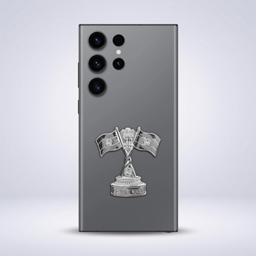 Samsung S23 Ultra 5G Compatible Satyamev Jayate 3D Metal Emblem Sticker