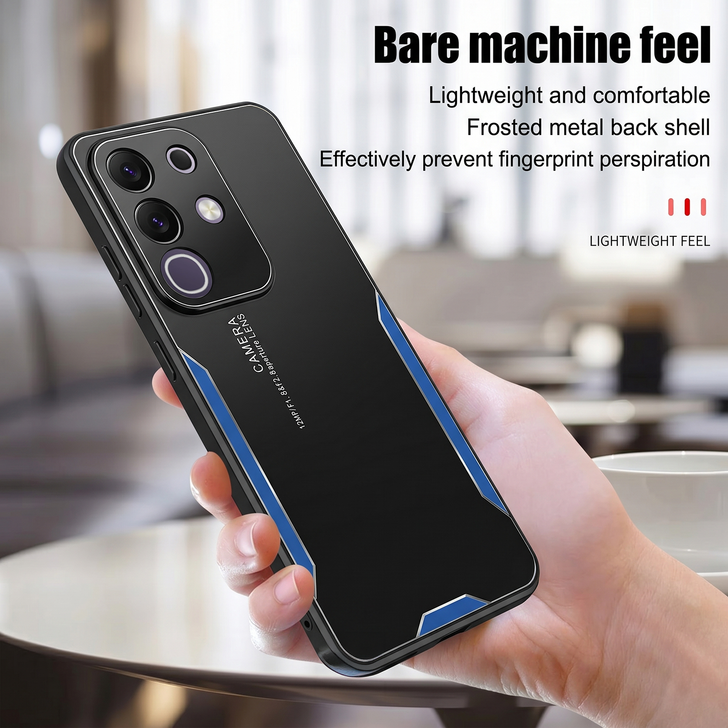 Vivo T4x 5G Luxury Metal Lightweight Back Cover
