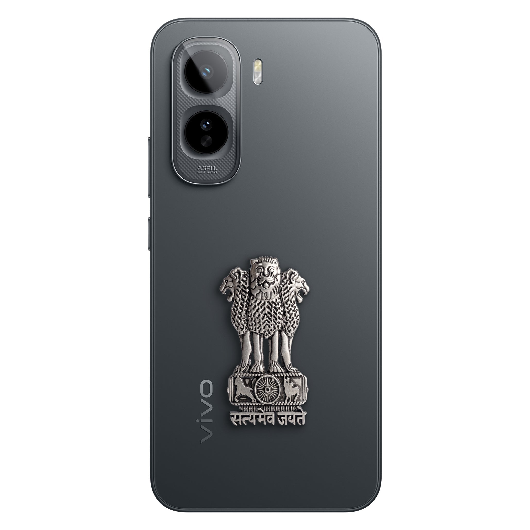 Vivo T5 Pro 5G Compatible Satyamev Jayate 3D Metal Emblem Sticker