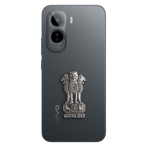 Vivo T5 Pro 5G Compatible Satyamev Jayate 3D Metal Emblem Sticker