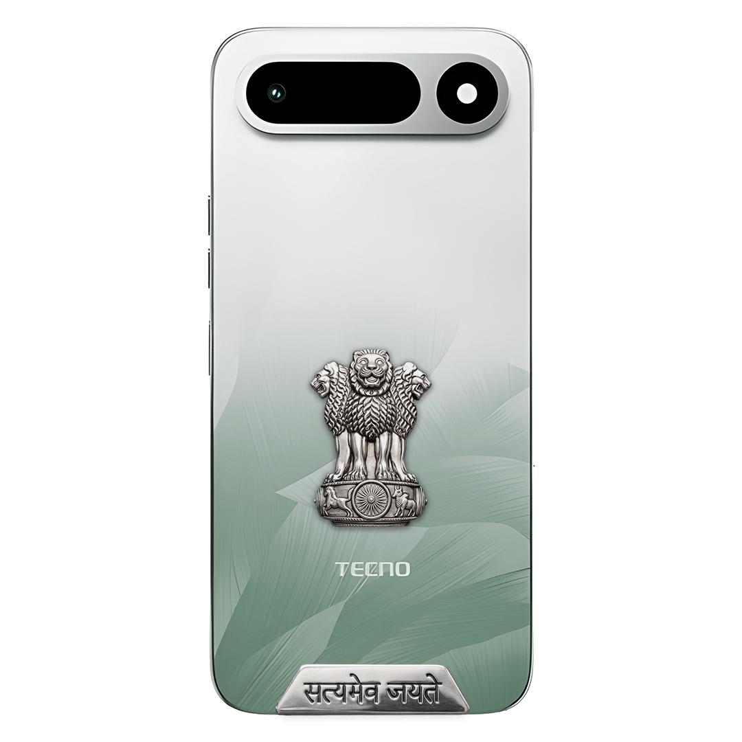 Tecno Pop X 5G Compatible Satyamev Jayate 3D Metal Emblem Sticker