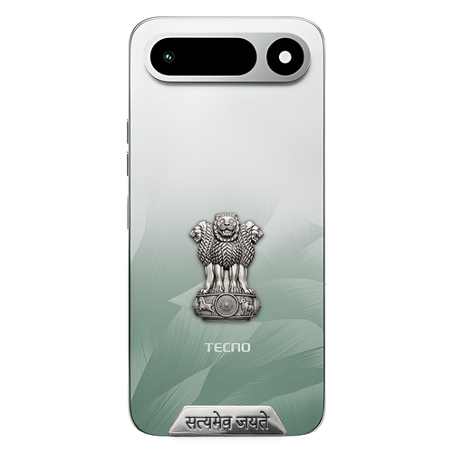 Tecno Pop X 5G Compatible Satyamev Jayate 3D Metal Emblem Sticker
