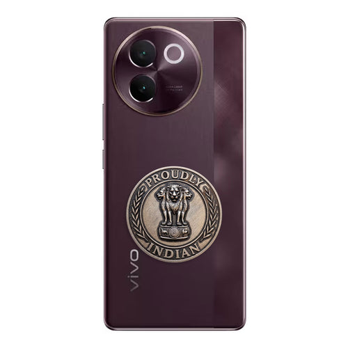 Vivo V30e 5G Compatible Satyamev Jayate 3D Metal Emblem Sticker
