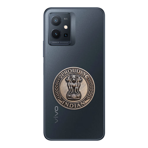 Vivo T1 5G Compatible Satyamev Jayate 3D Metal Emblem Sticker