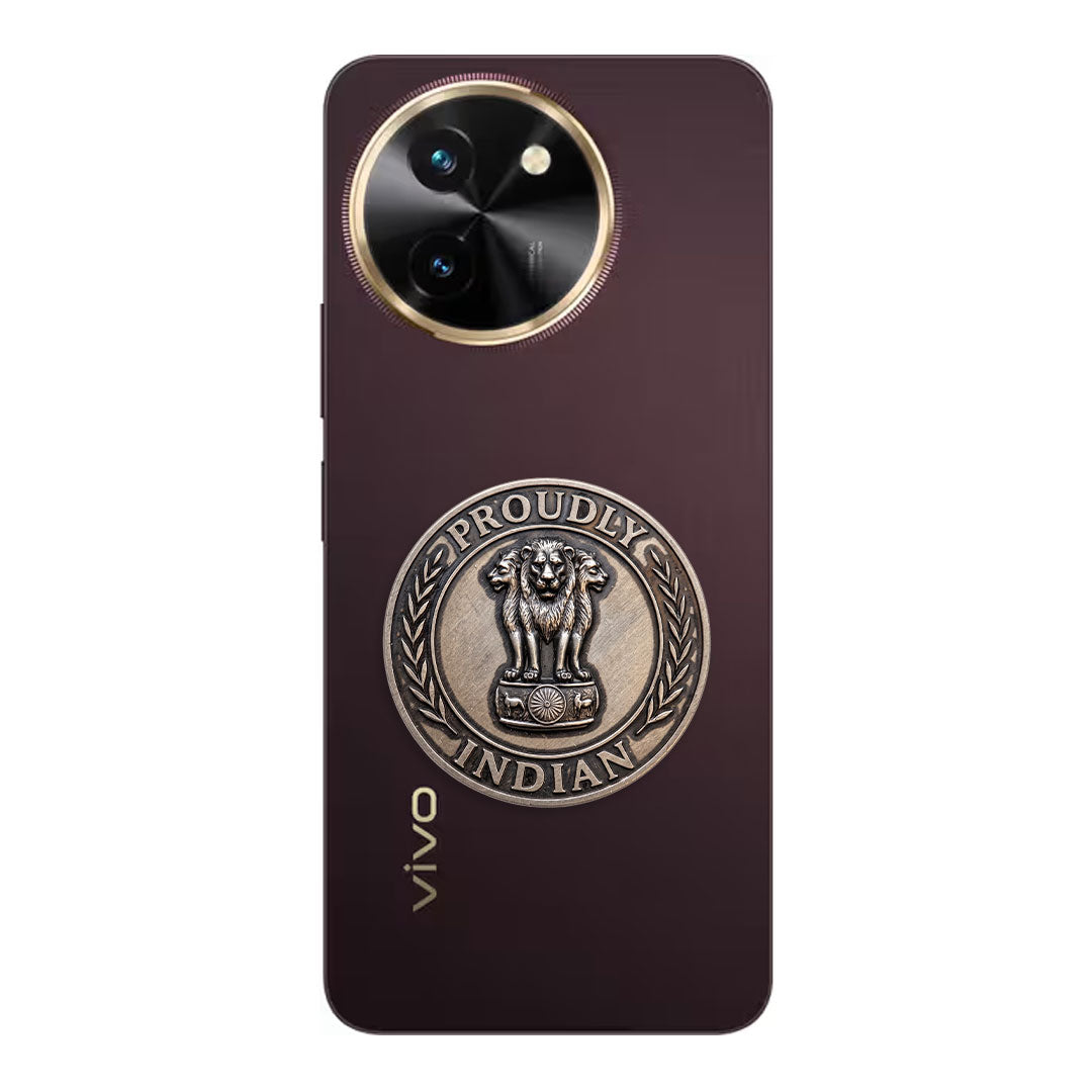 Vivo T3x 5G Compatible Satyamev Jayate 3D Metal Emblem Sticker