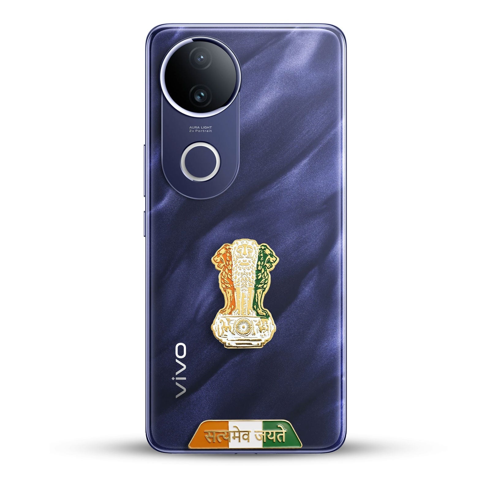 Vivo T4R 5G Compatible Satyamev Jayate 3D Metal Emblem Sticker