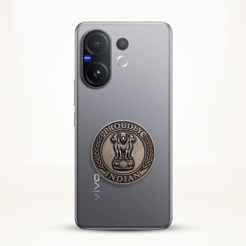 Vivo T4 Pro 5G Compatible Satyamev Jayate 3D Metal Emblem Sticker