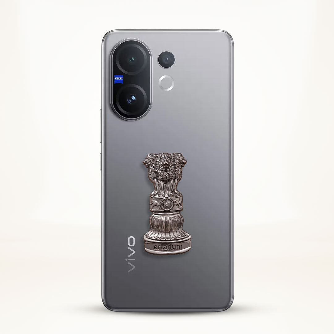 Vivo T4 Pro 5G Compatible Satyamev Jayate 3D Metal Emblem Sticker