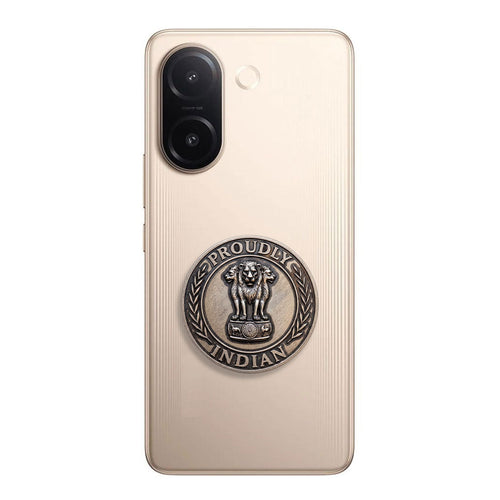 Vivo V60e 5G Compatible Satyamev Jayate 3D Metal Emblem Sticker