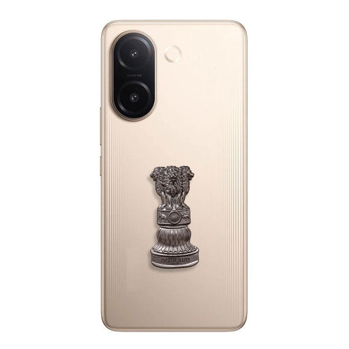 Vivo V60e 5G Compatible Satyamev Jayate 3D Metal Emblem Sticker