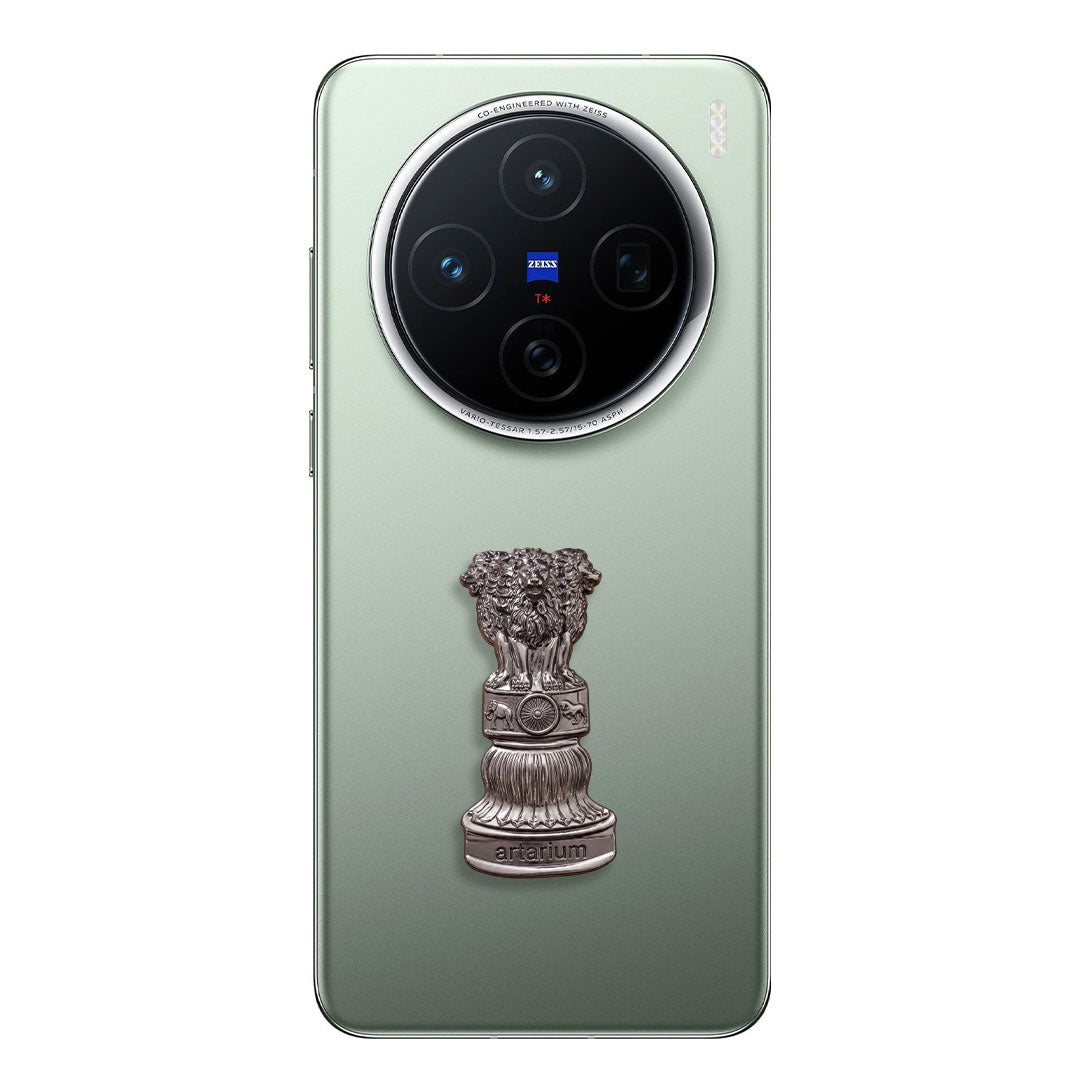 Vivo X200 5G Compatible Satyamev Jayate 3D Metal Emblem Sticker