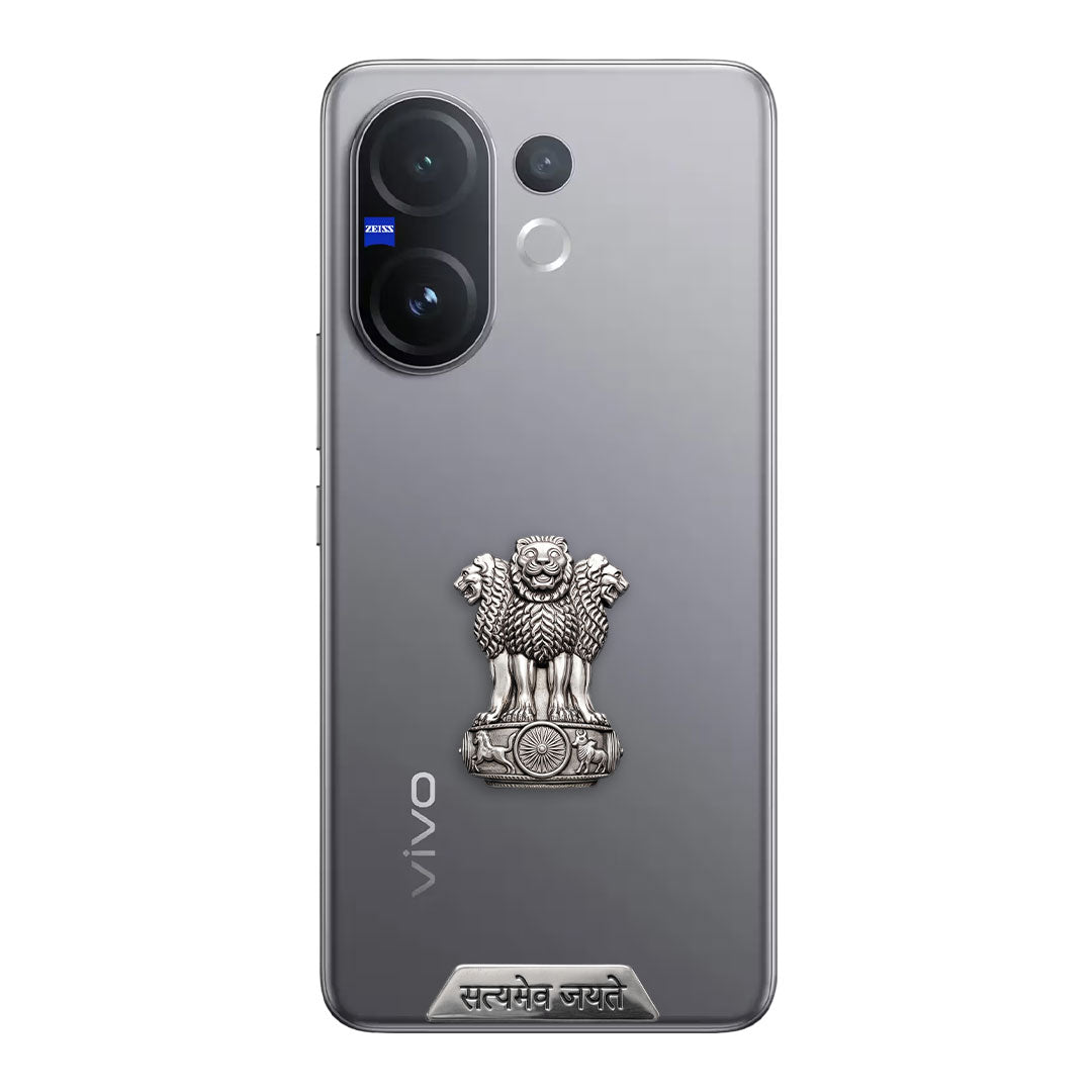 Vivo X200 FE 5G Compatible Satyamev Jayate 3D Metal Emblem Sticker