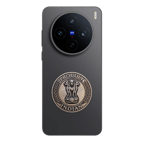 Vivo X200T 5G Compatible Satyamev Jayate 3D Metal Emblem Sticker