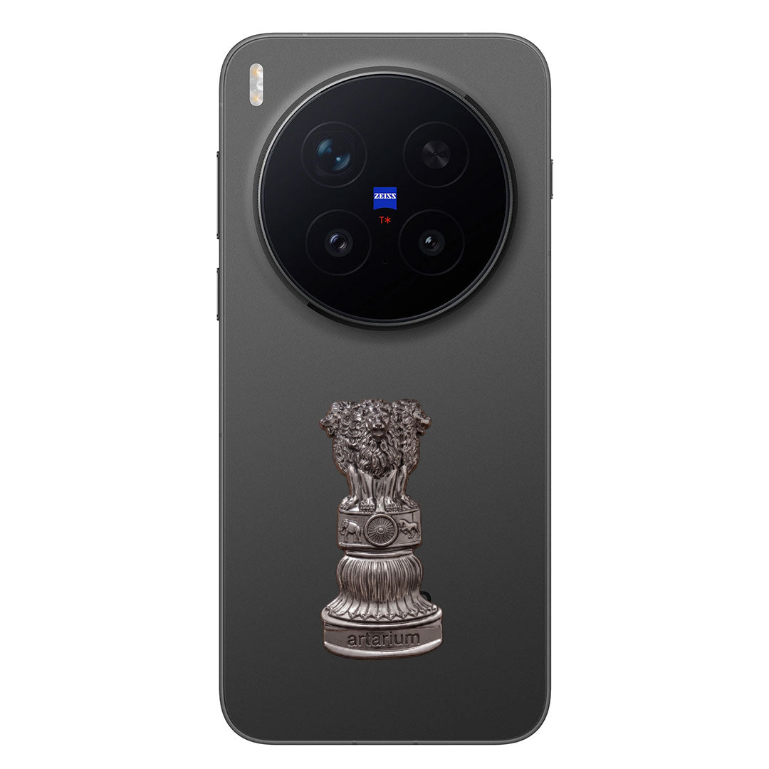 Vivo X300 Pro 5G Compatible Satyamev Jayate 3D Metal Emblem Sticker