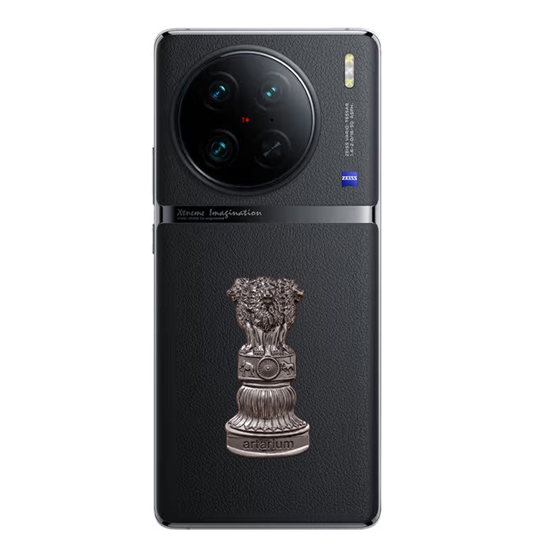 Vivo X90 5G Compatible Satyamev Jayate 3D Metal Emblem Sticker
