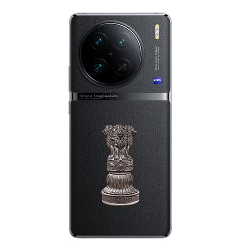 Vivo X90 5G Compatible Satyamev Jayate 3D Metal Emblem Sticker