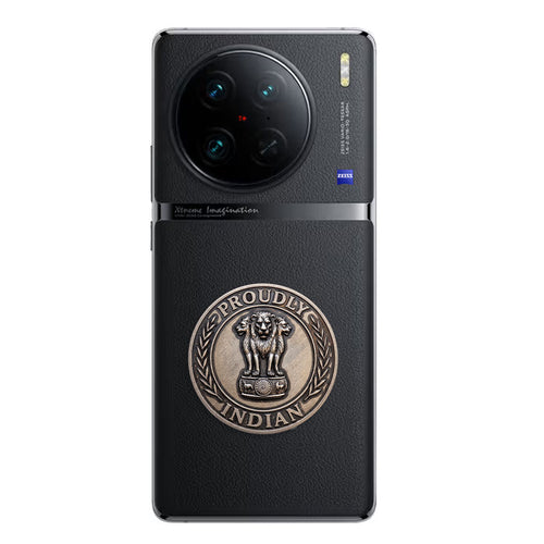 Vivo X90 5G Compatible Satyamev Jayate 3D Metal Emblem Sticker